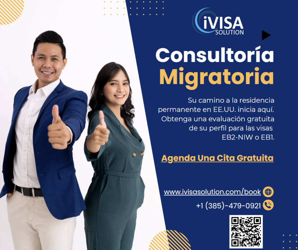 PUBLICIDAD: Firma de Consultoria Migratoria en Utah EE. UU https://ivisasolution.com/book/